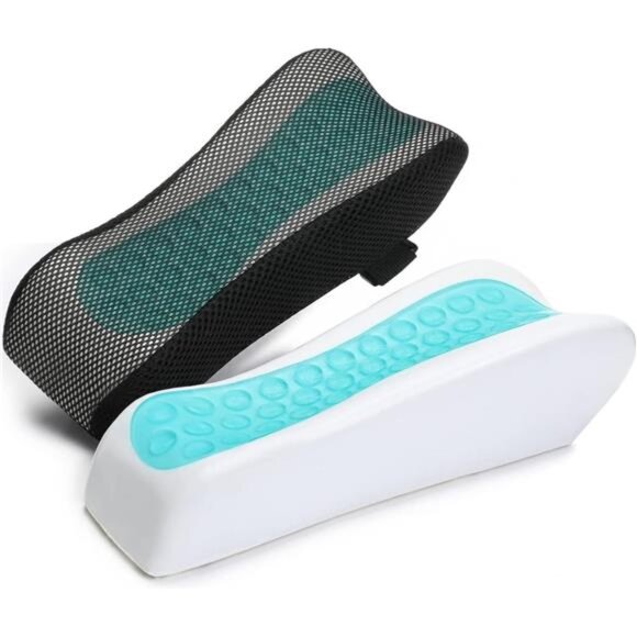Chair Ergonomic Armrest Cooling Gel Pads Elbow Pillow Pressure Relief - Picture 1 of 7